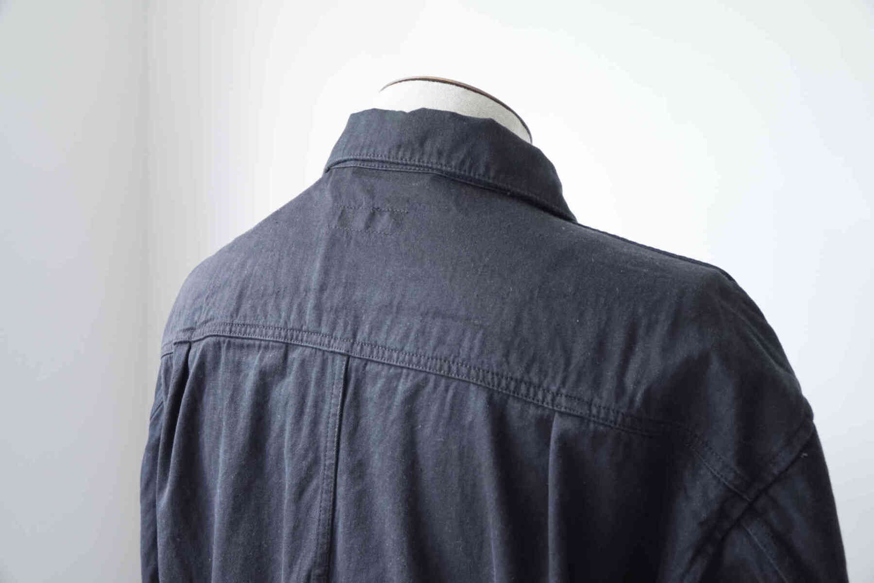 NATURAL TWILL SHORT JACKET [alvana] back style