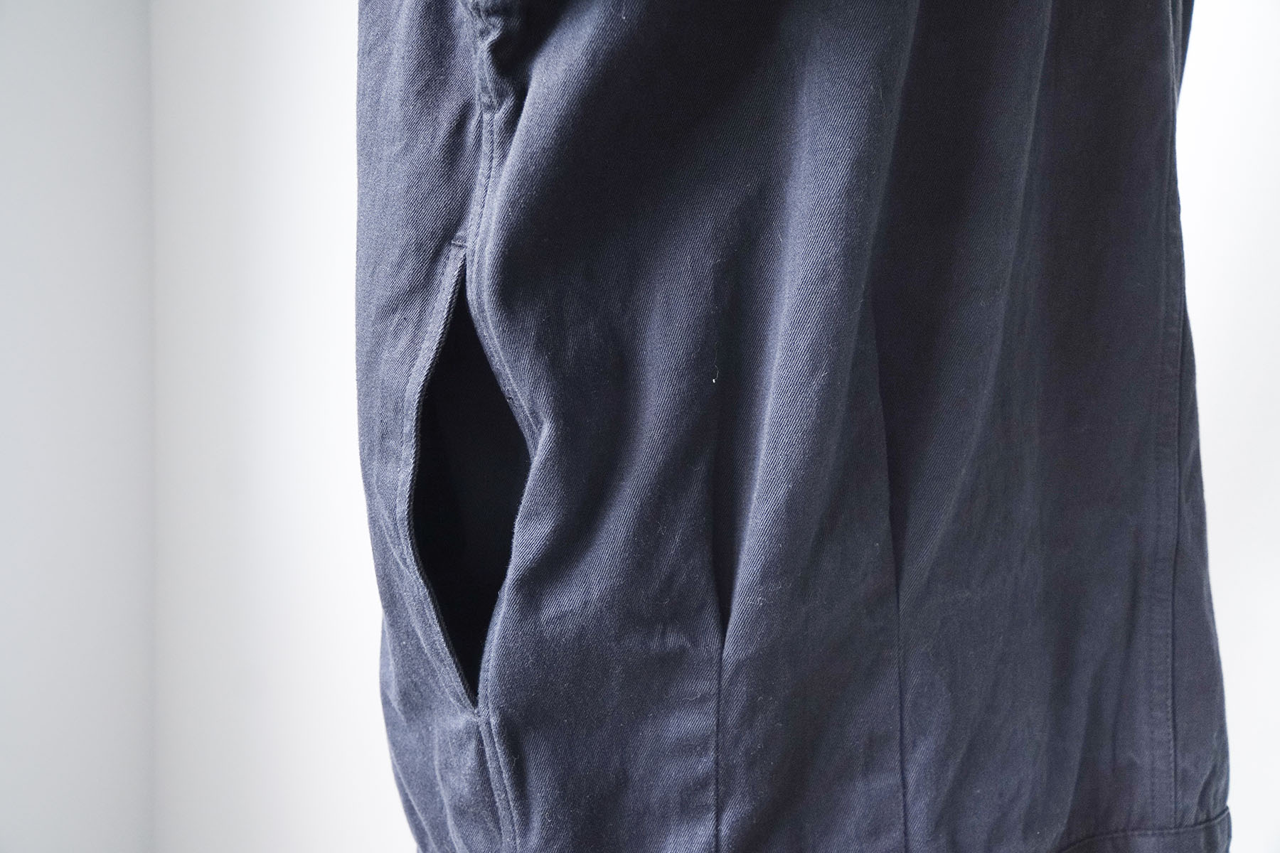 NATURAL TWILL SHORT JACKET [alvana] side pocket