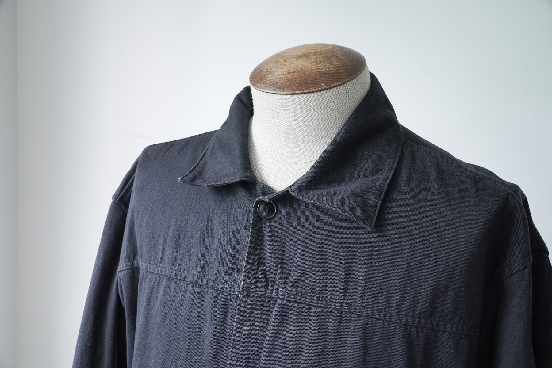 NATURAL TWILL SHORT JACKET [alvana] collar