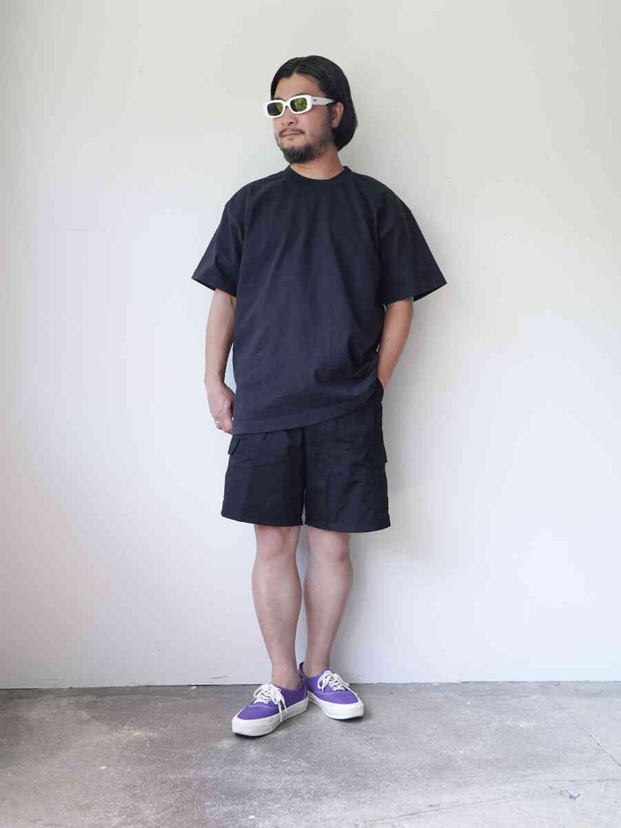 Heavy weight crewneck TEE [soft goods] styling image black