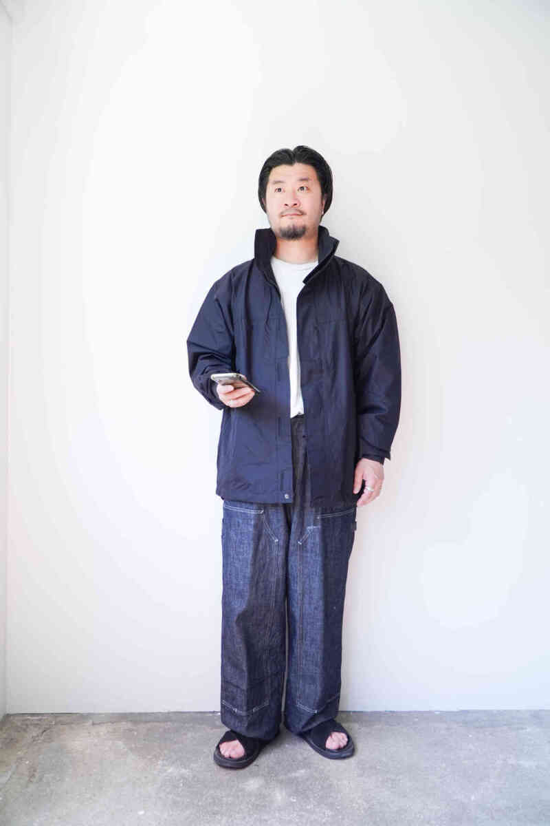 00’s UK GENERAL SERVICE "foul weather jacket" [deadstock] coordination image with painter pants