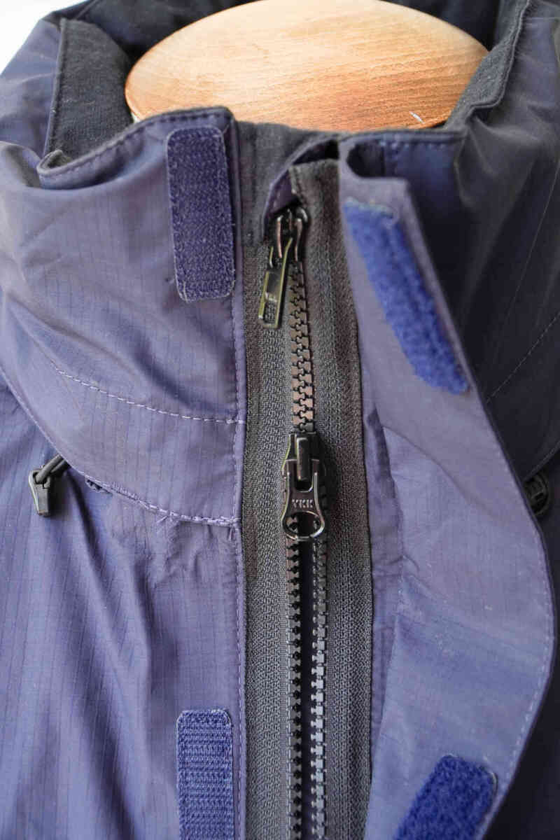 wet weather gore-tex jacket "royal navy" detail zipper