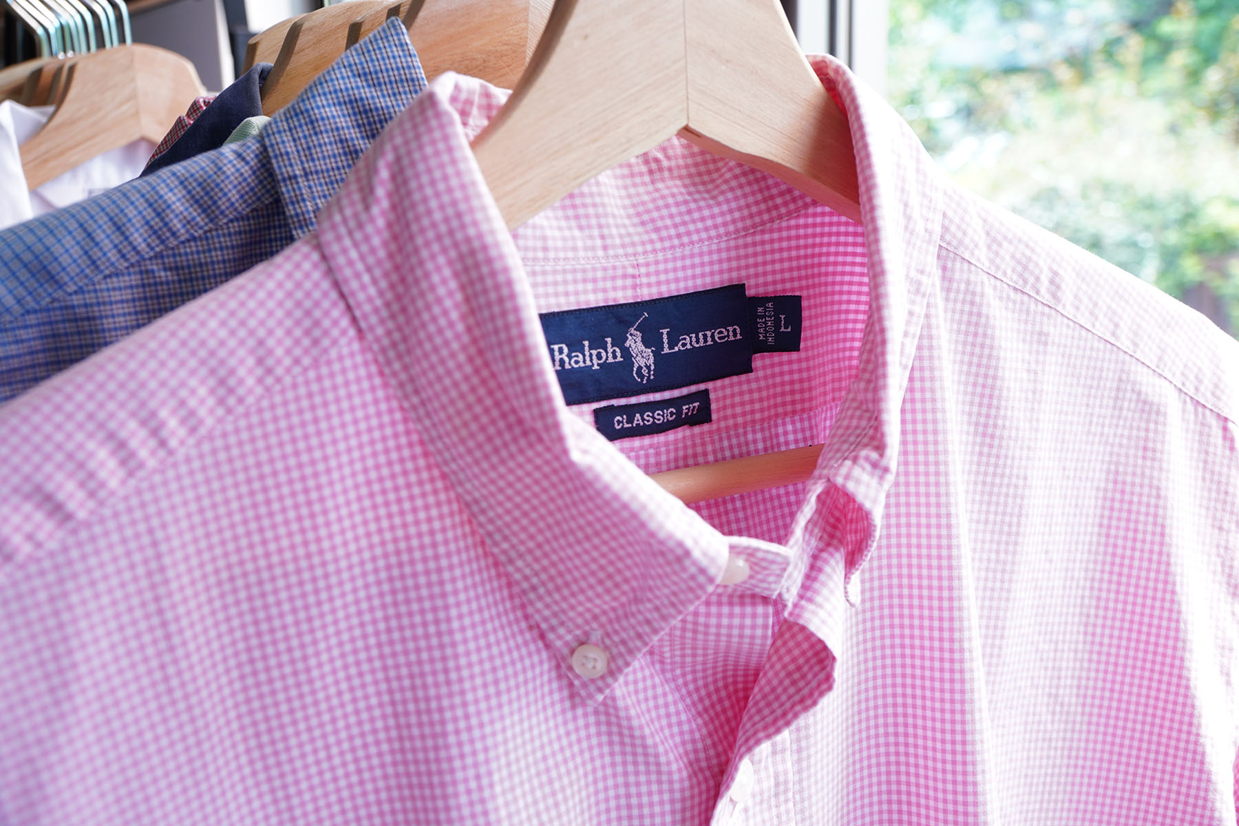 OLD POLO RALPH LAUREN "short sleeve shirts" pink plaid