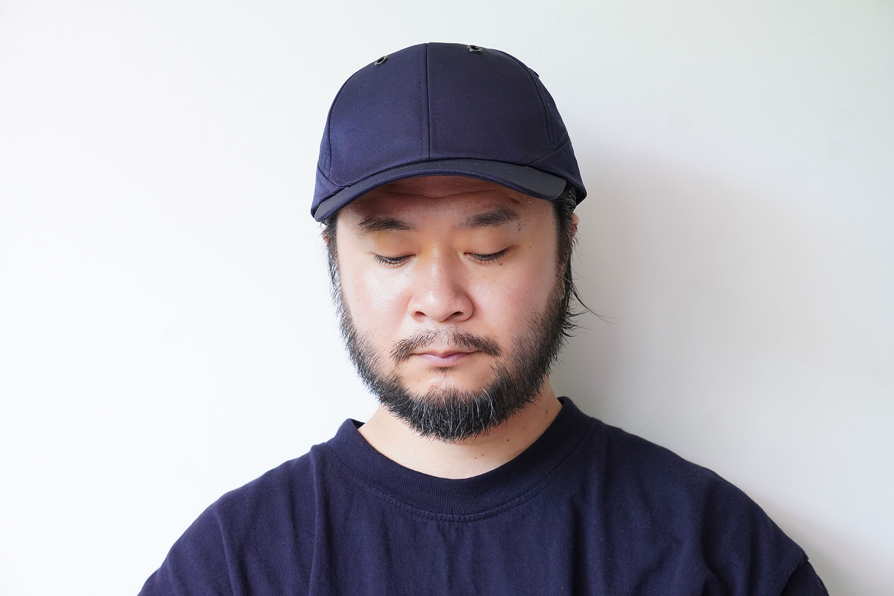 French Navy 8 Panel Cap [DEAD STOCK] wearing image front