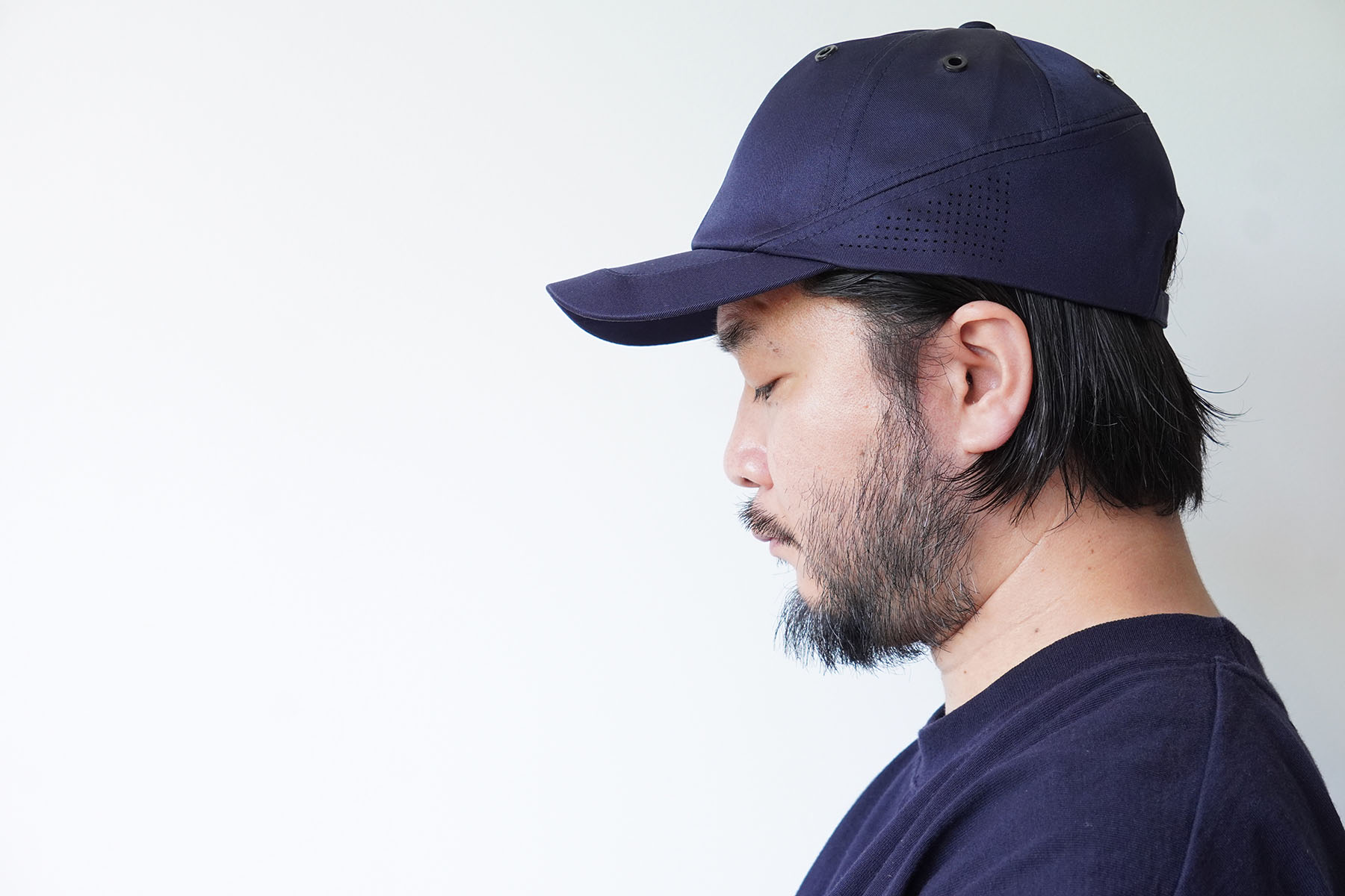 French Navy 8 Panel Cap [DEAD STOCK] wearing image side