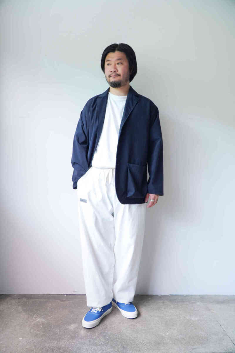 SIDE SEAMLESS NYLON EASY PANTS [MINE] coordinate image JACKET