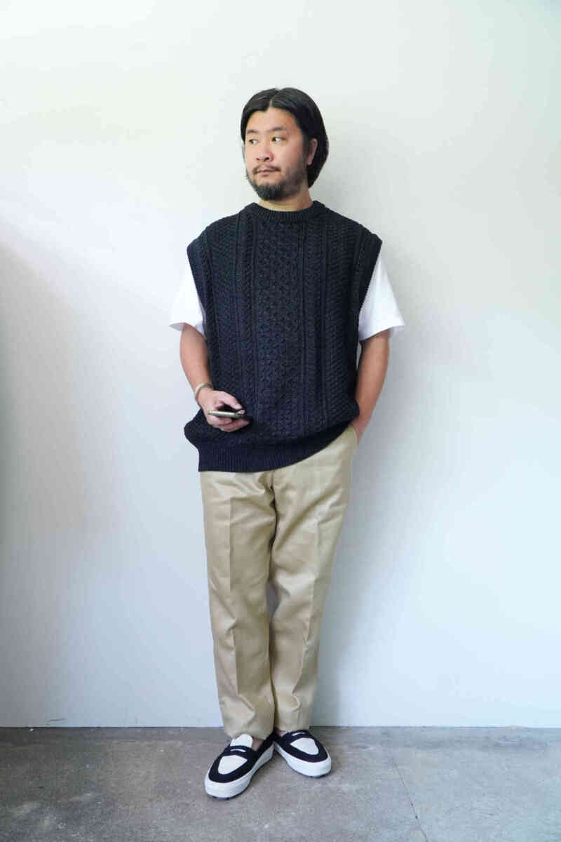 American Trousers West Point [D.C.WHITE] coordinate image beige with vest