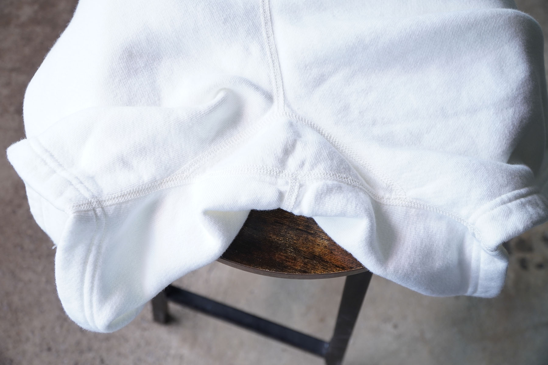 WHITE "SWEAT PANTS" wearing report [SOFT GOODS] gusset crotch