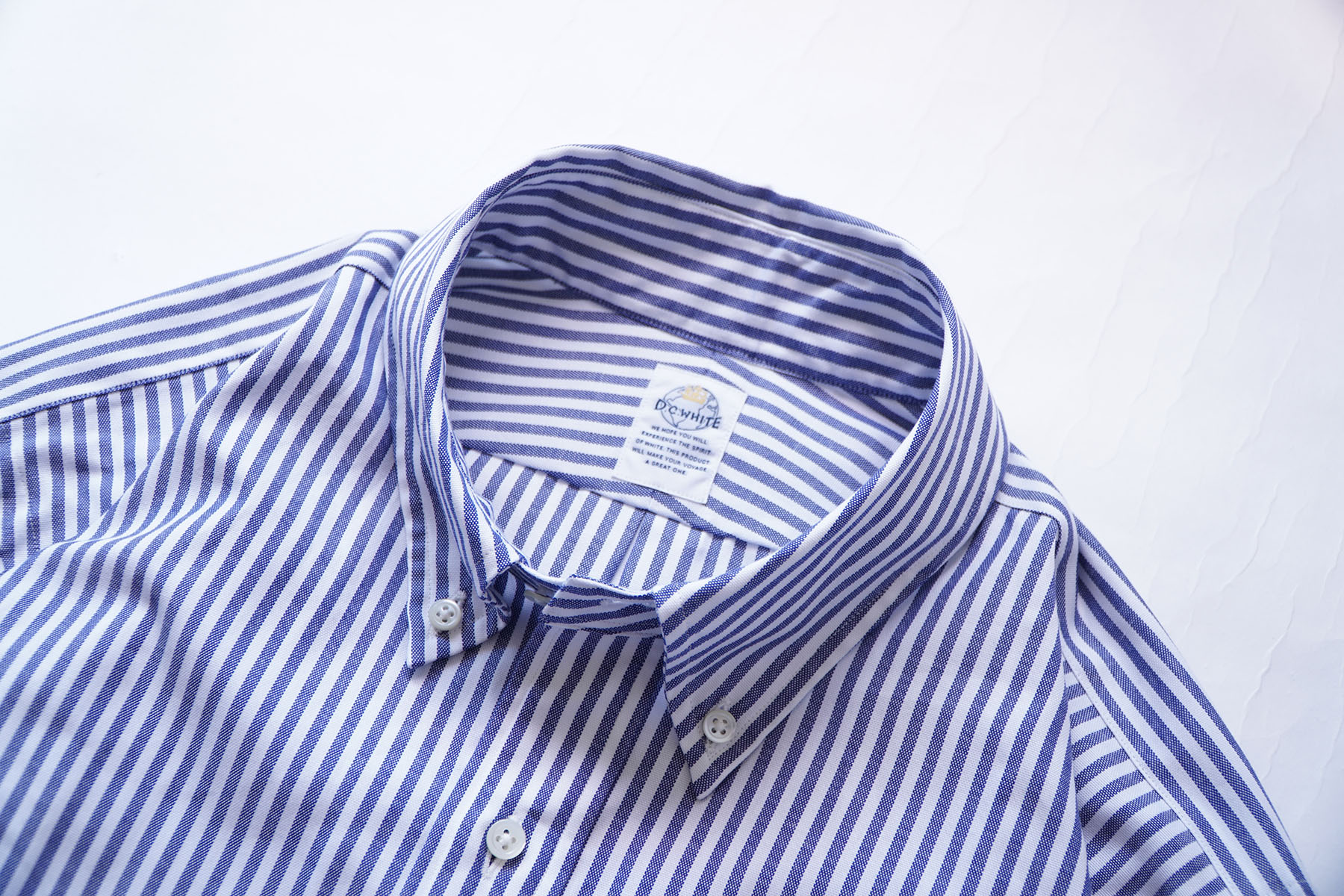 "Stripe" IVY BD shirts [D.C.WHITE] collar