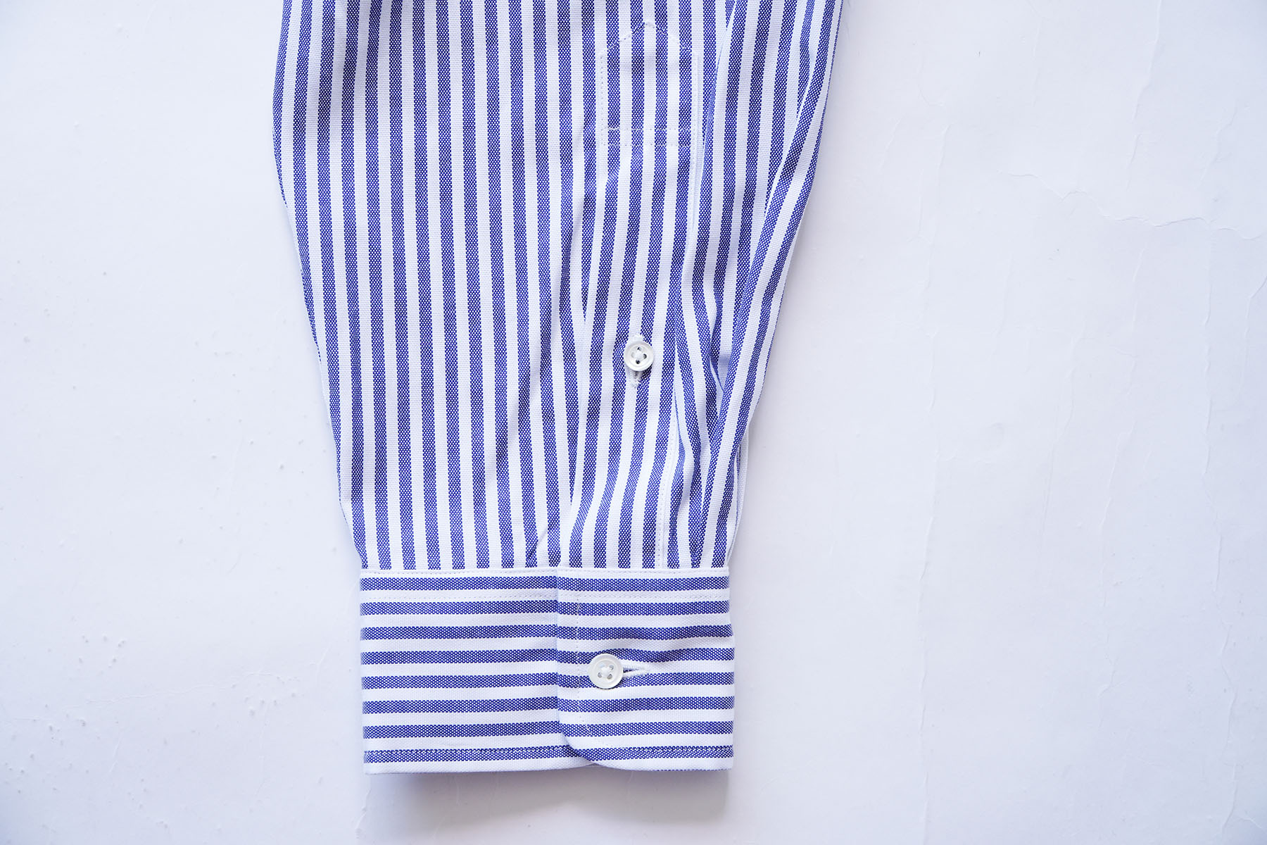 "Stripe" IVY BD shirts [D.C.WHITE] cuff