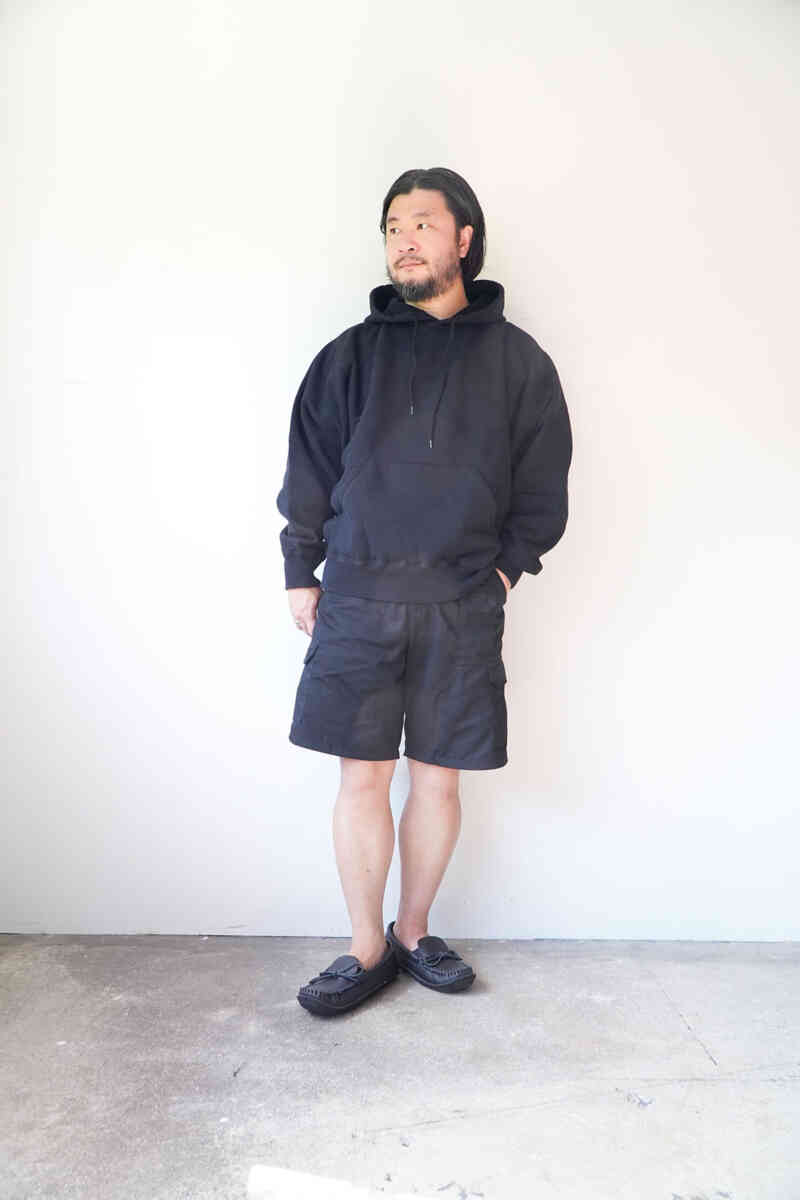 "hand sawn moccasin" [ BASTIEN industries ]styling image with hoody