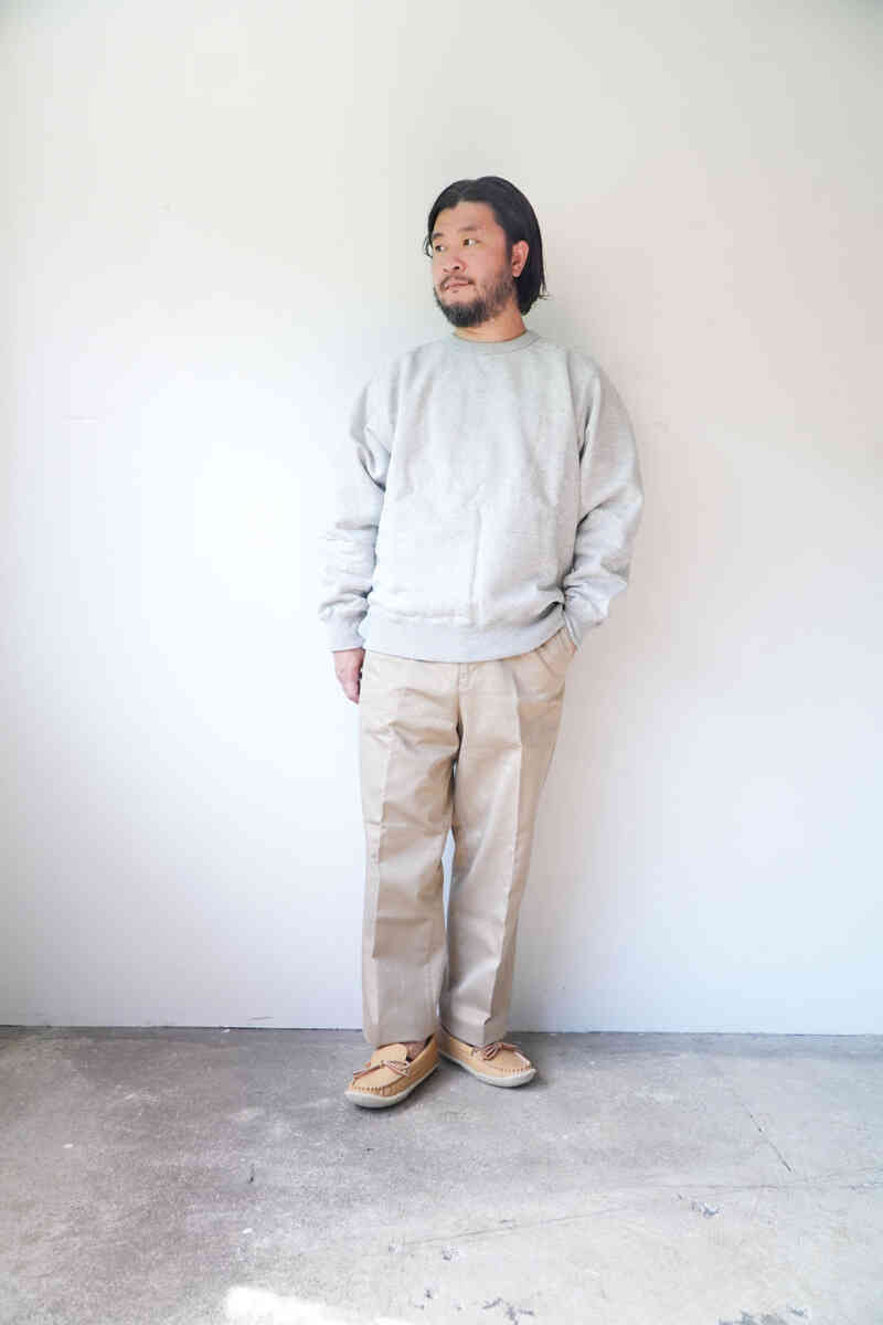 "hand sawn moccasin" [ BASTIEN industries ]styling image with sweat