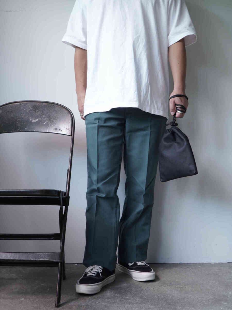 Dickies PT 72 "flare trousers" [80s~90s dead stock] styling image