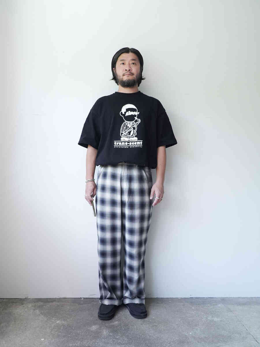 PLAID "OMBRE EASY TROUSERS [SEVEN BY SEVEN] wearing image