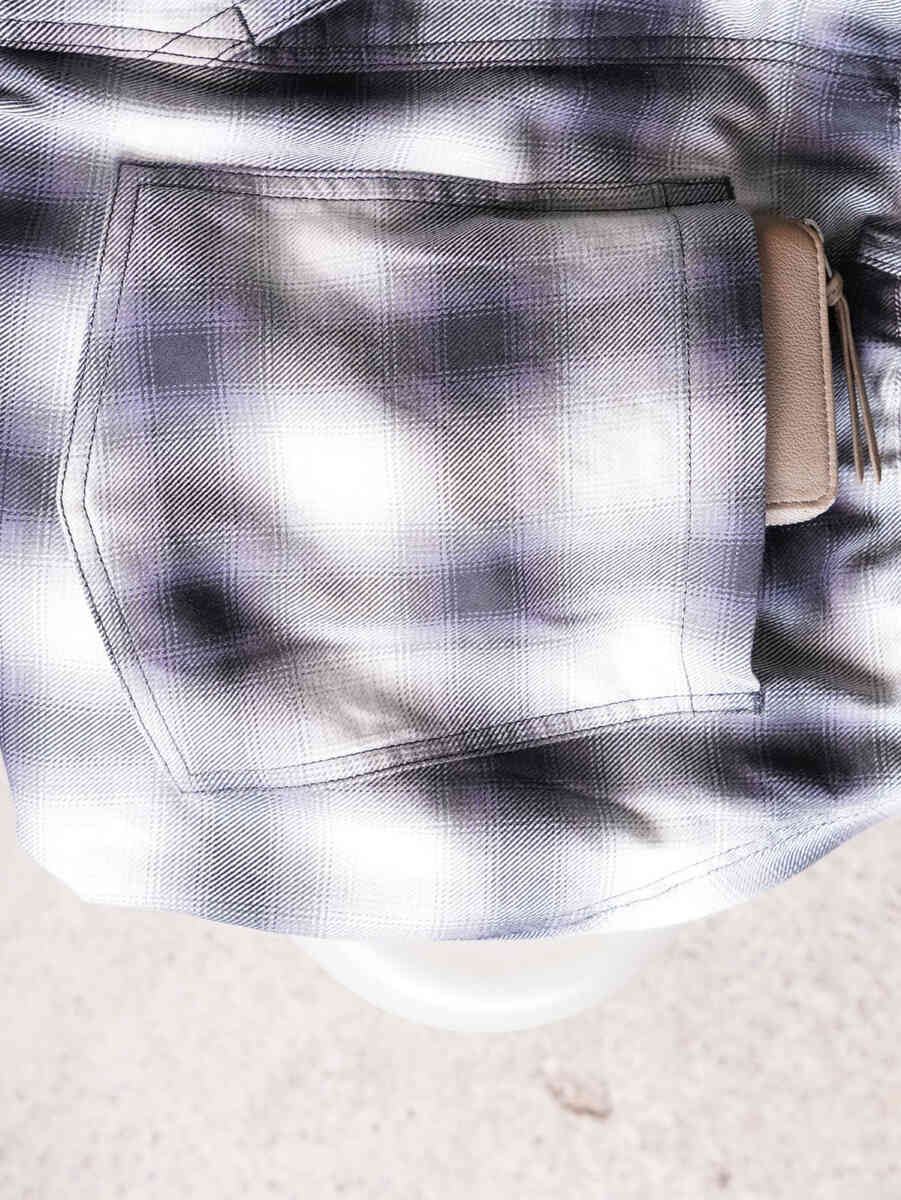 PLAID "OMBRE EASY TROUSERS [SEVEN BY SEVEN] hip pocket