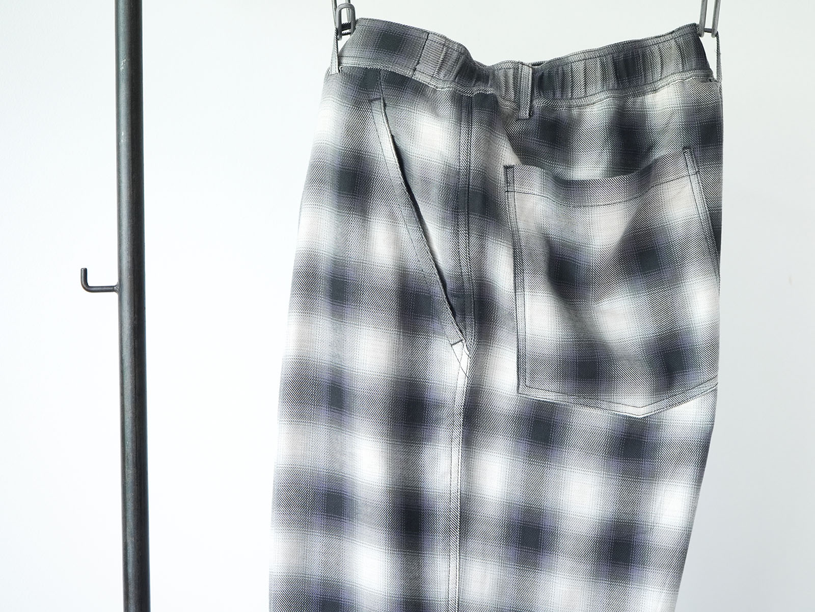 fabric "Cotton / Yak" OMBRE CHECK series [SEVEN BY SEVEN] easy pants