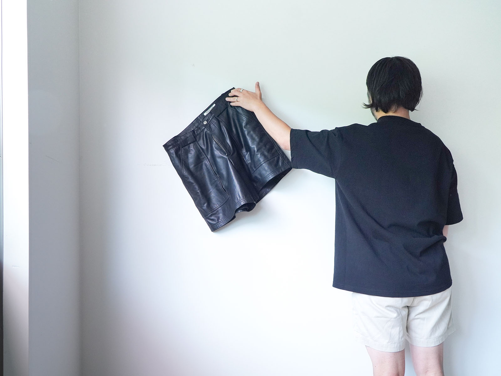 smooth leather "sheep"-W pocket short pants-[SEVEN BY SEVEN]