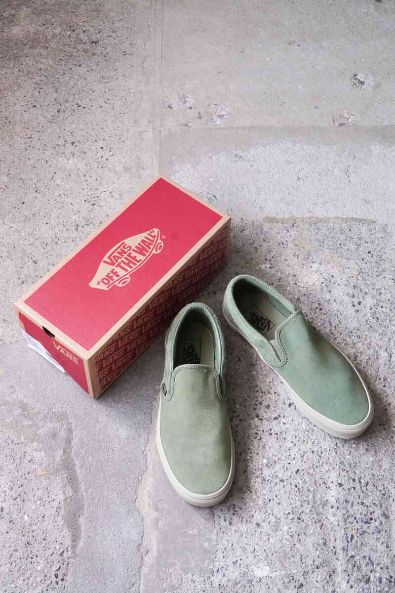 slip on -classic slip-on- "suede mix elm" [VANS] with shoe box