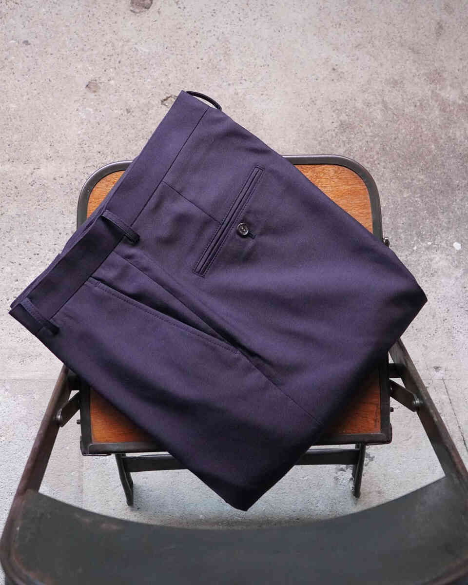 FLARE TROUSERS ‐wool twill‐ [SEVEN BY SEVEN]