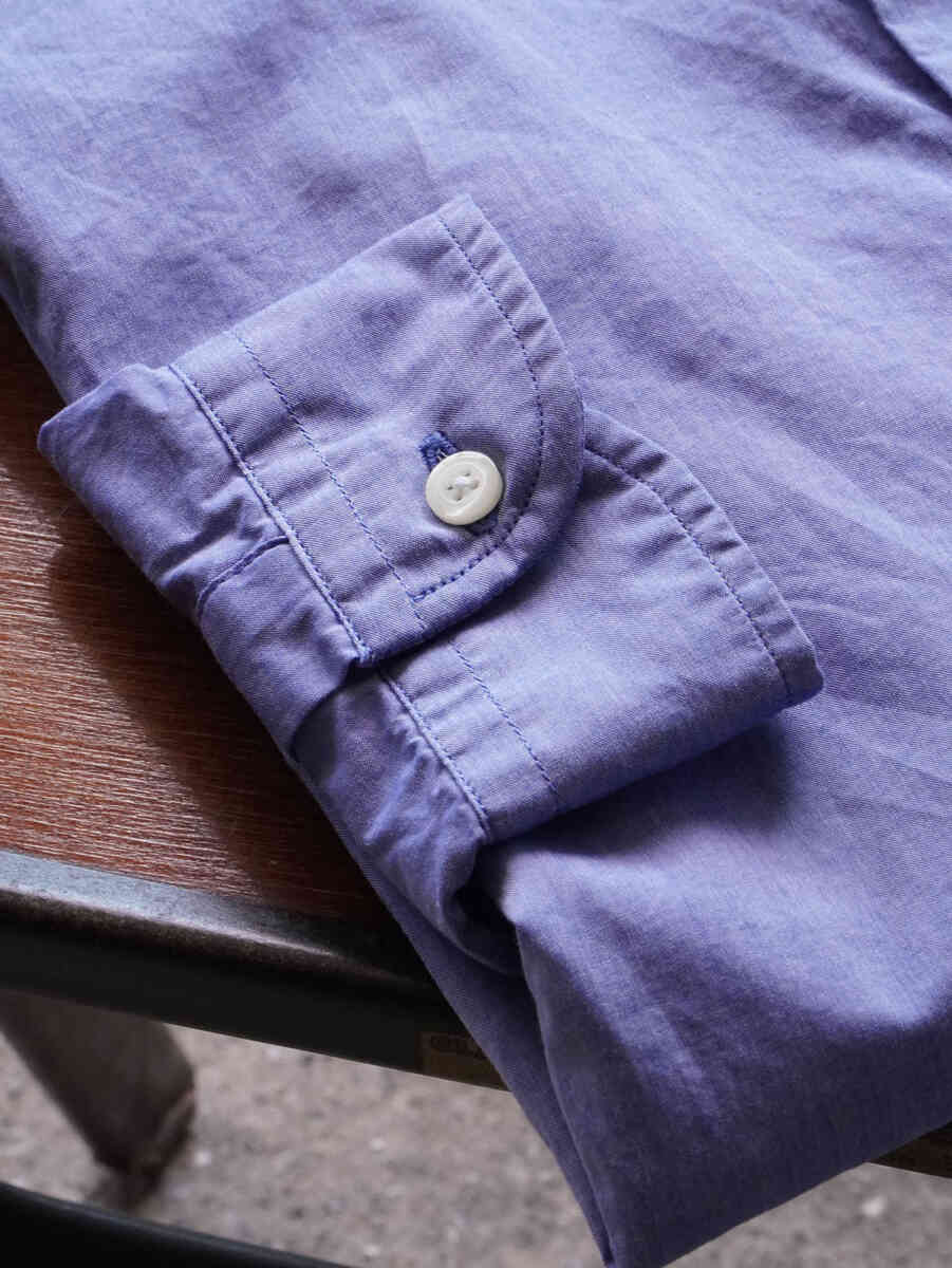 band collar shirts "chambray" [INDIVIDUALIZED SHIRTS] cuff