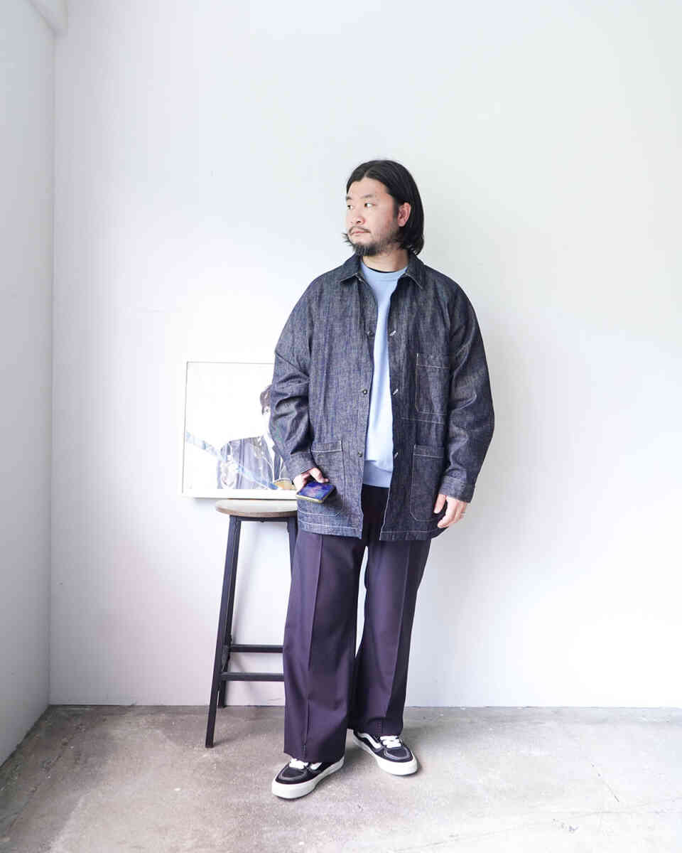 sport jacket "shirts type H" [sowbow] styling with sweat shirt