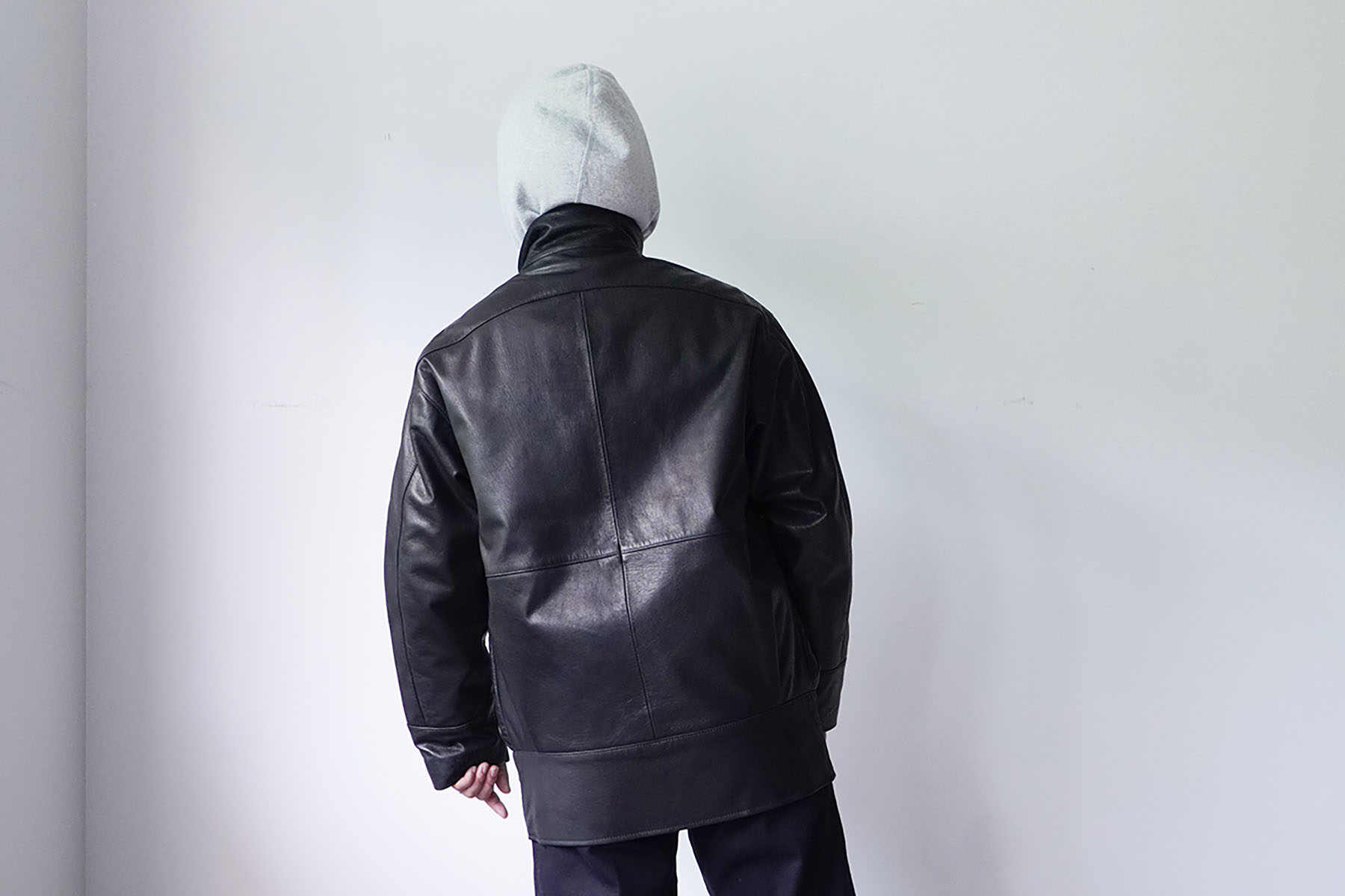 Goat leather "Stand up collar leather car coat" [SEVEN BY SEVEN] top