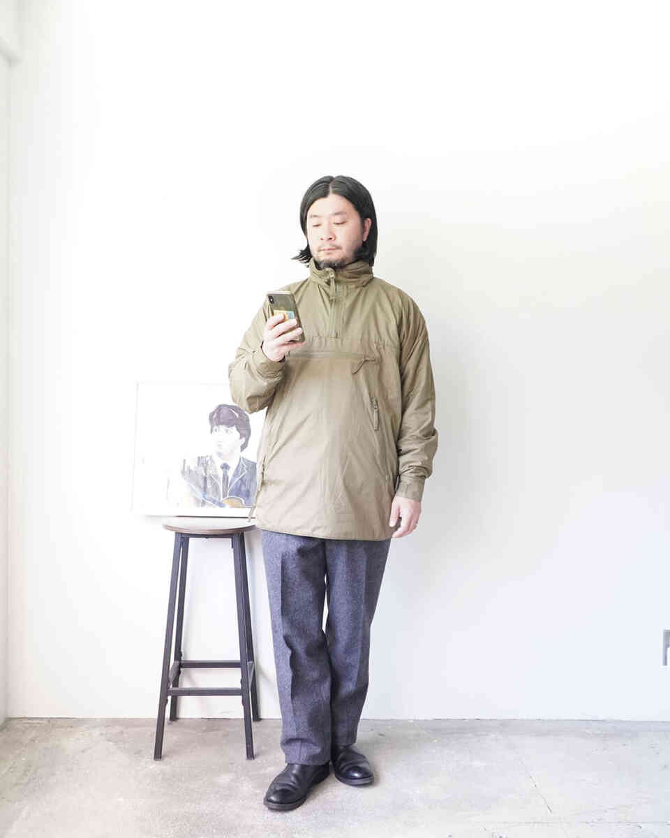 thermal smock "PCS" [deadstock military] styling with wool melton slacks