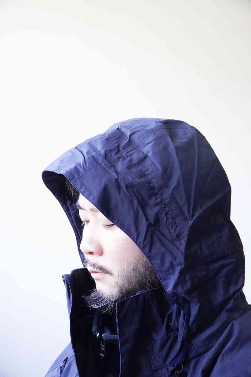 RN wet weather jacket "ROYAL NAVY" [vintage] hood