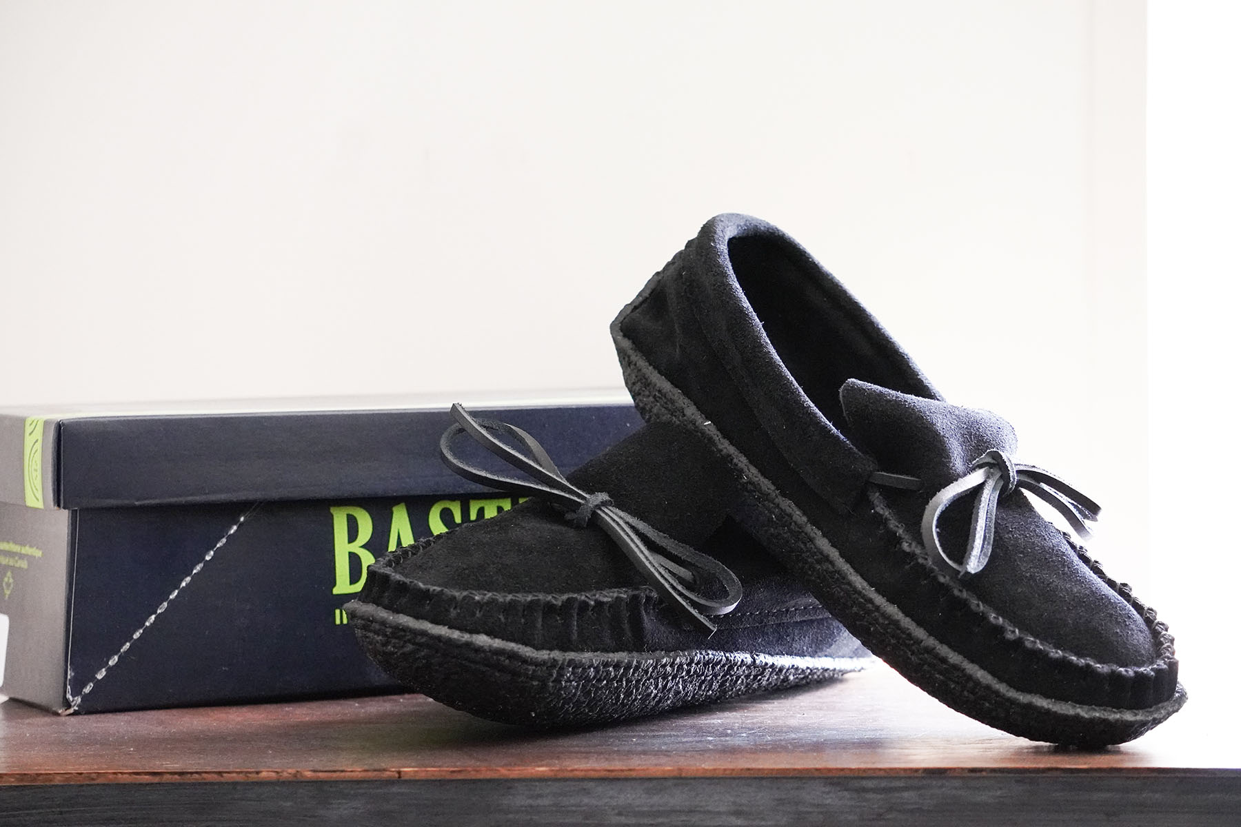 moose suede moccasin is comfortable [BASTIEN industries]