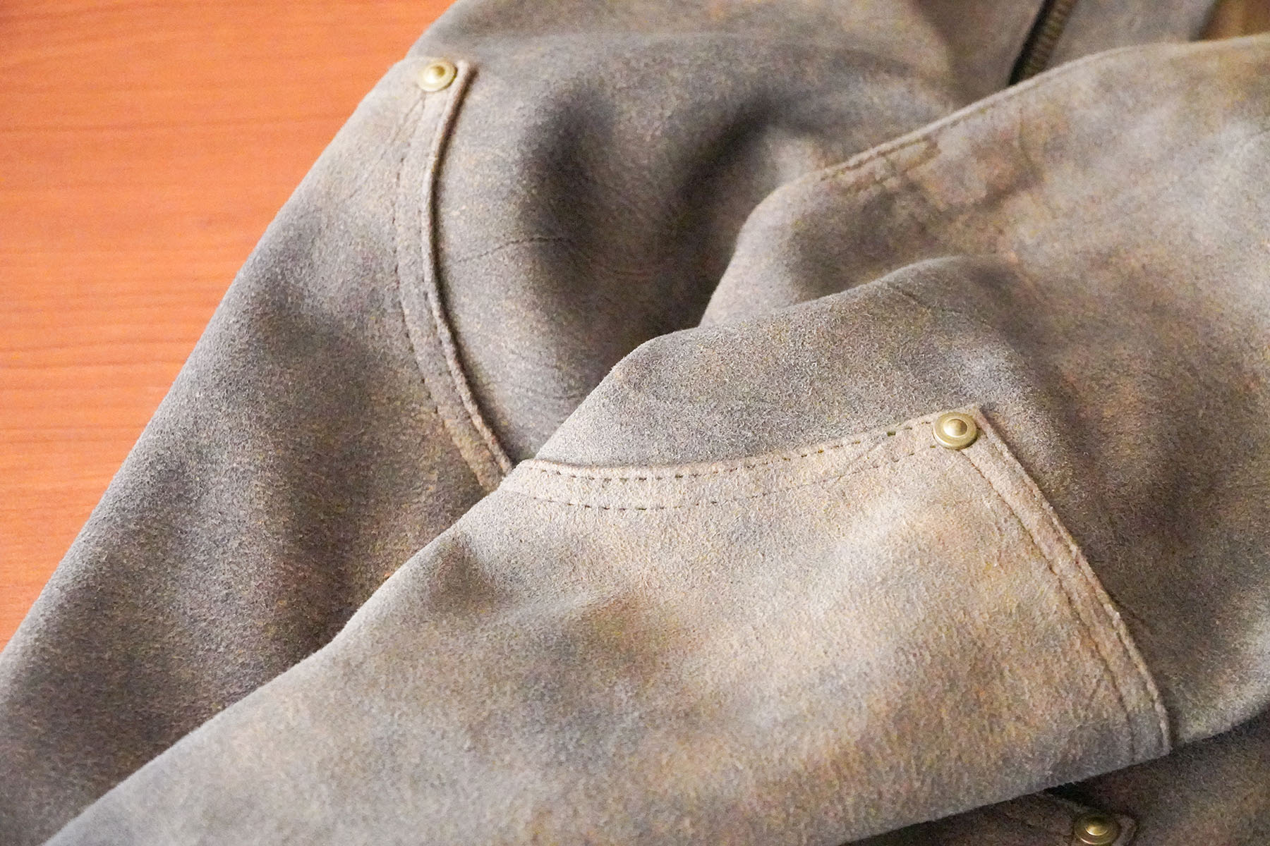 antique finish : think about "goat suede" [SEVEN BY SEVEN] knee patch