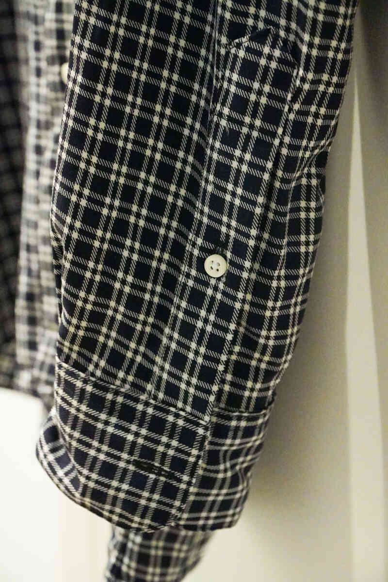 SUPER130’s wool "open collar shirt" [INDIVIDUALIZED SHIRTS] cuff