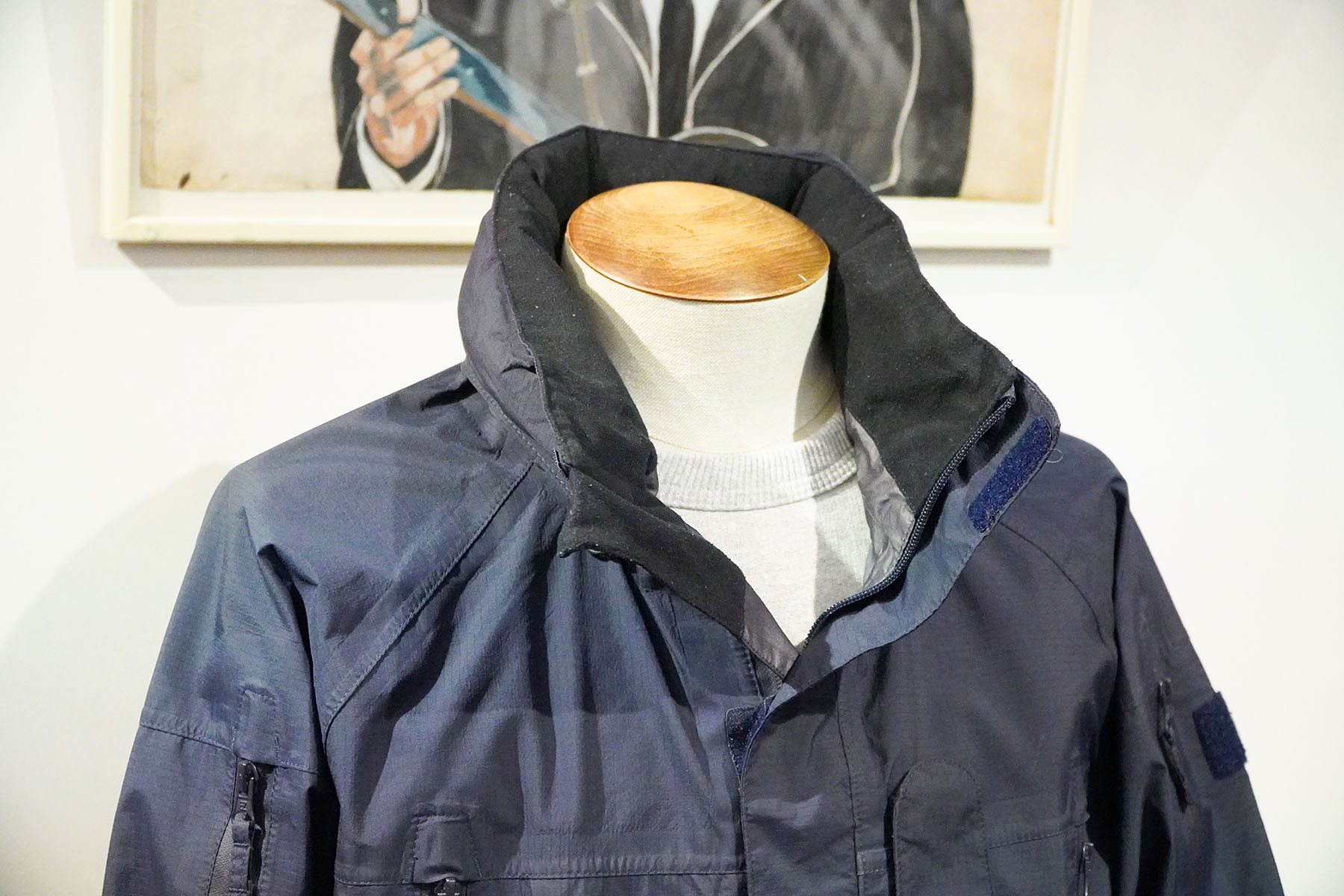 SIAMIDIS -Royal Navy wet weather jacket- [back in stock] collar