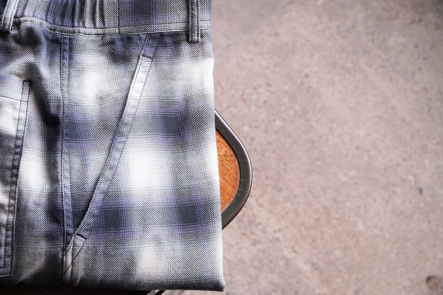 Was it now? ombre plaid easy trousers [SEVEN BY SEVEN] front pocket