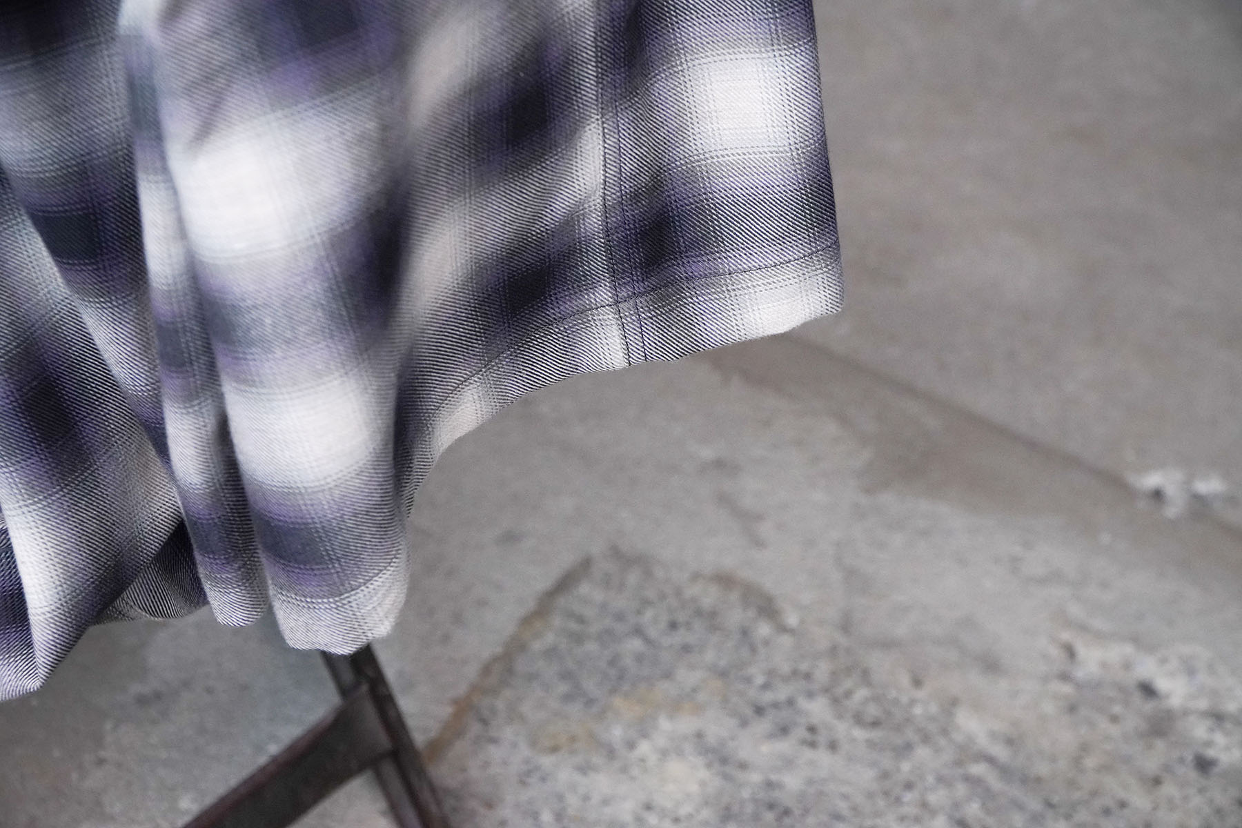 Was it now? ombre plaid easy trousers [SEVEN BY SEVEN] hem detail