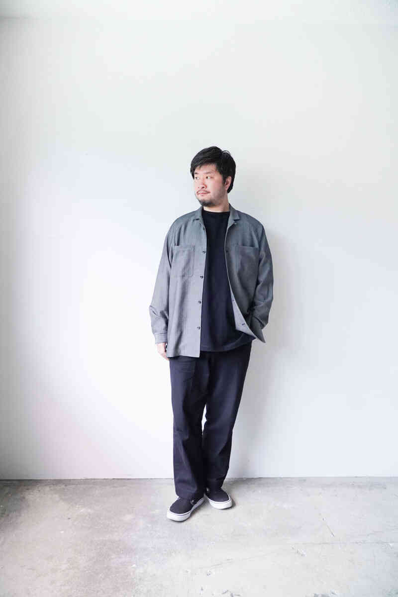 k.ito -new handling brands- wearing herringbone shirts