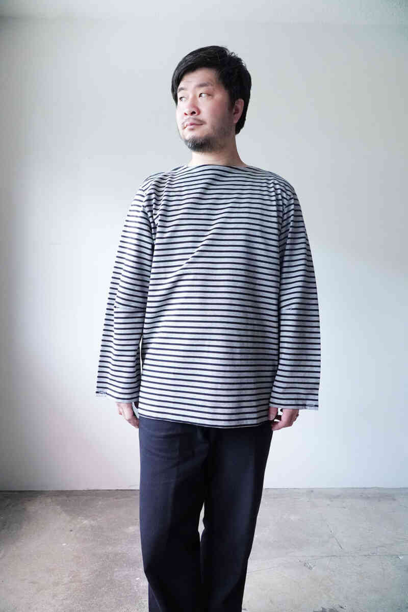 k.ito -new handling brands- wearing Basque shirts stripe