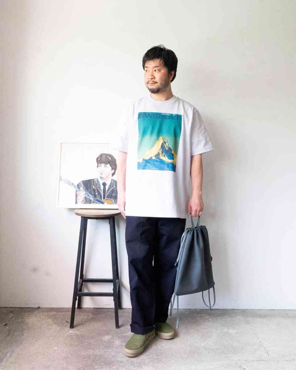 GRAY -EO shrink- knapsack [ERA. goods] styling image