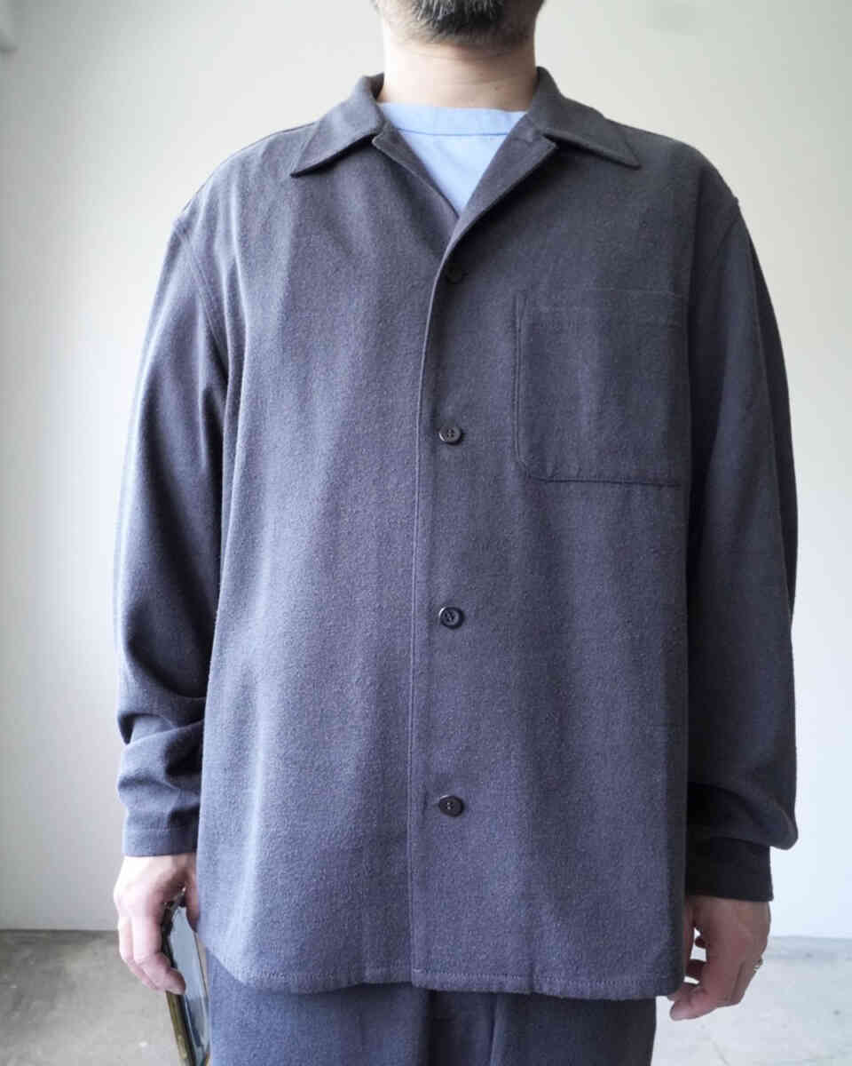 silknoil denim -shirts jacket- [SEVEN BY SEVEN] wearing image