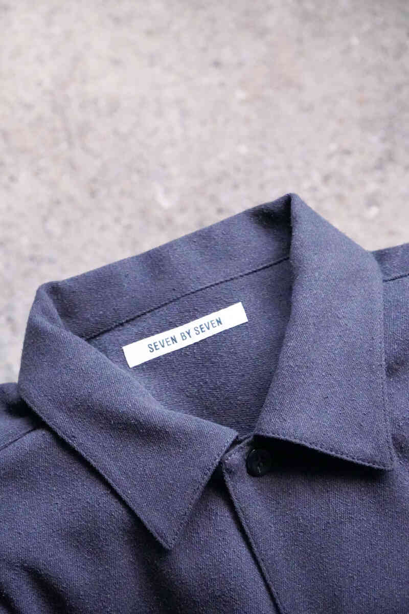 silknoil denim -shirts jacket- [SEVEN BY SEVEN] collar