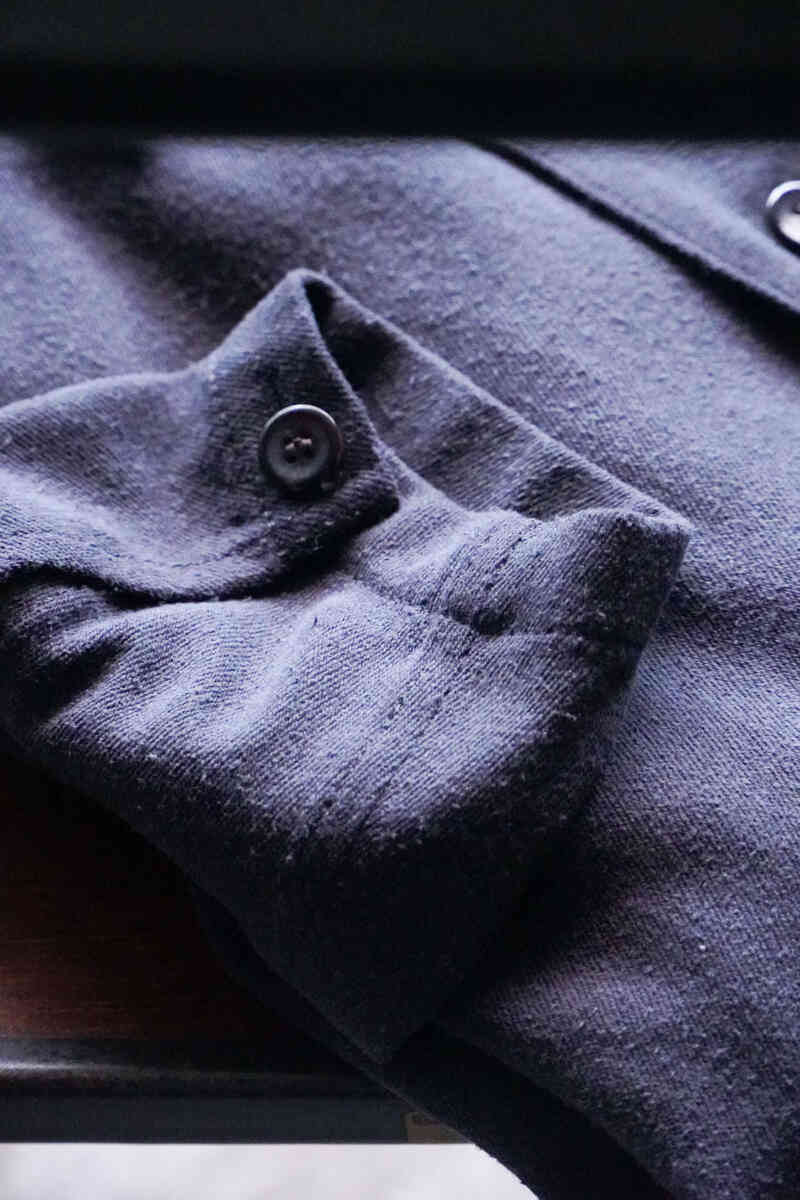 silknoil denim -shirts jacket- [SEVEN BY SEVEN] cuff