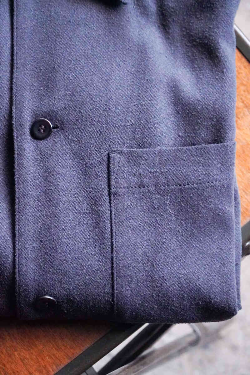 silknoil denim -shirts jacket- [SEVEN BY SEVEN] chest pocket