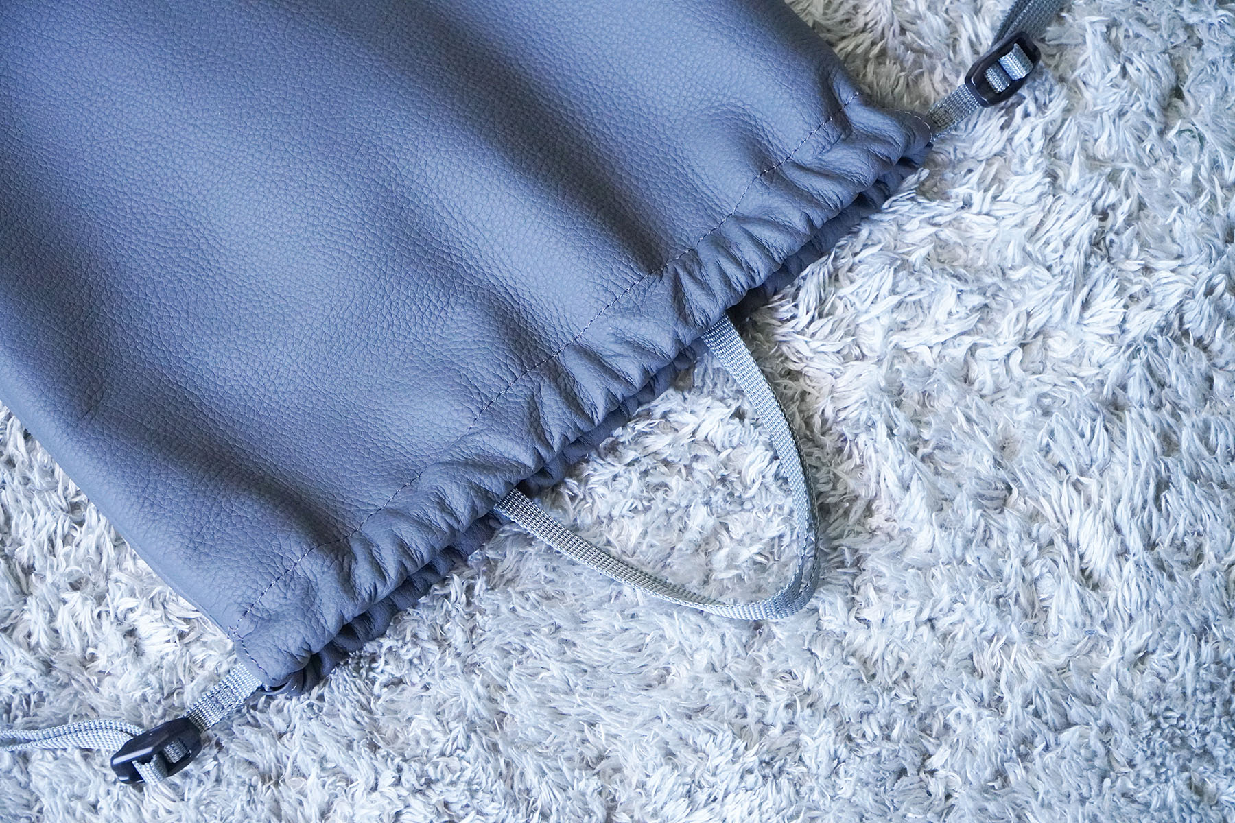 GRAY -EO shrink- knapsack [ERA. goods] with handle