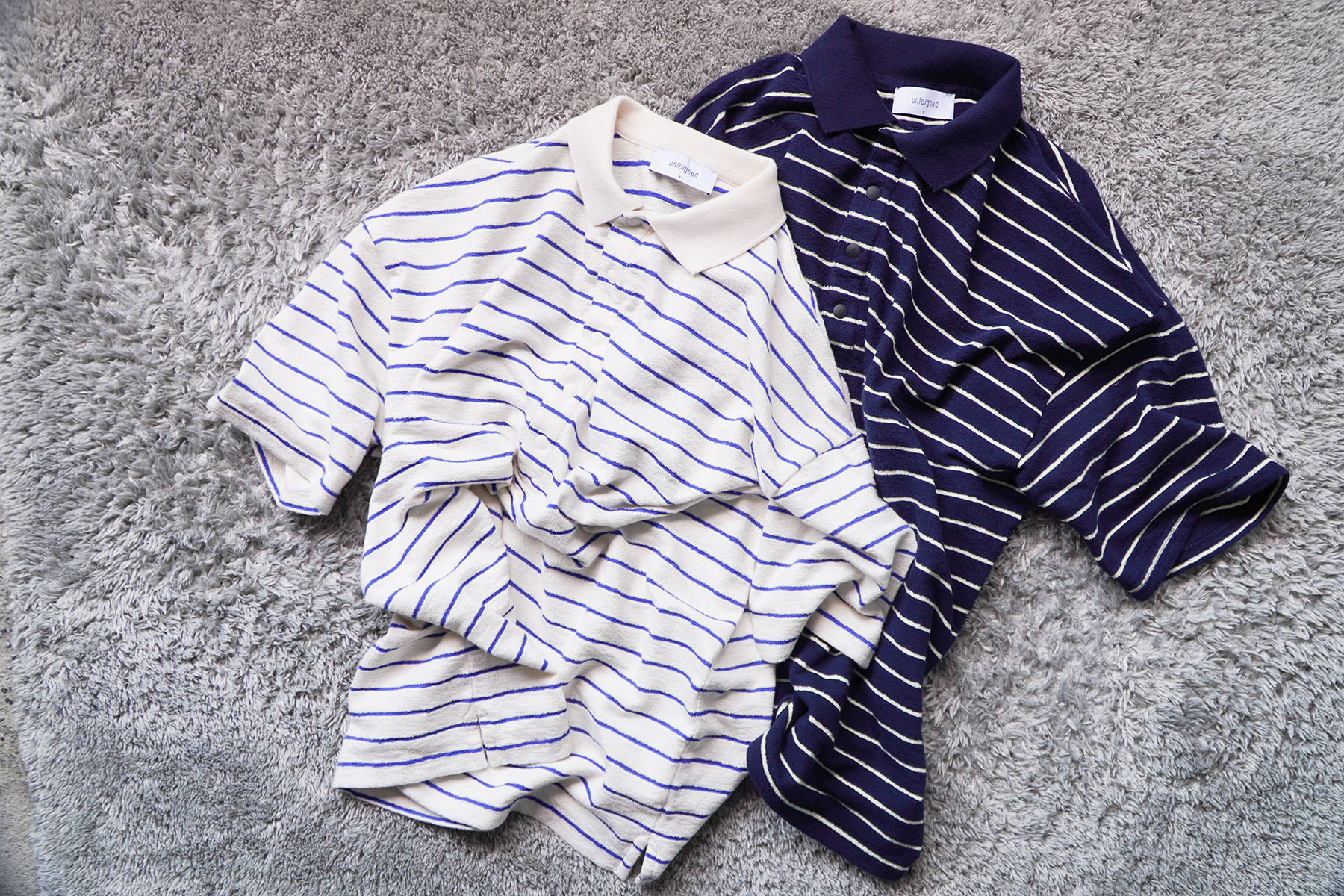 OVERSIZE POLO - terry [UNFEIGNED] top