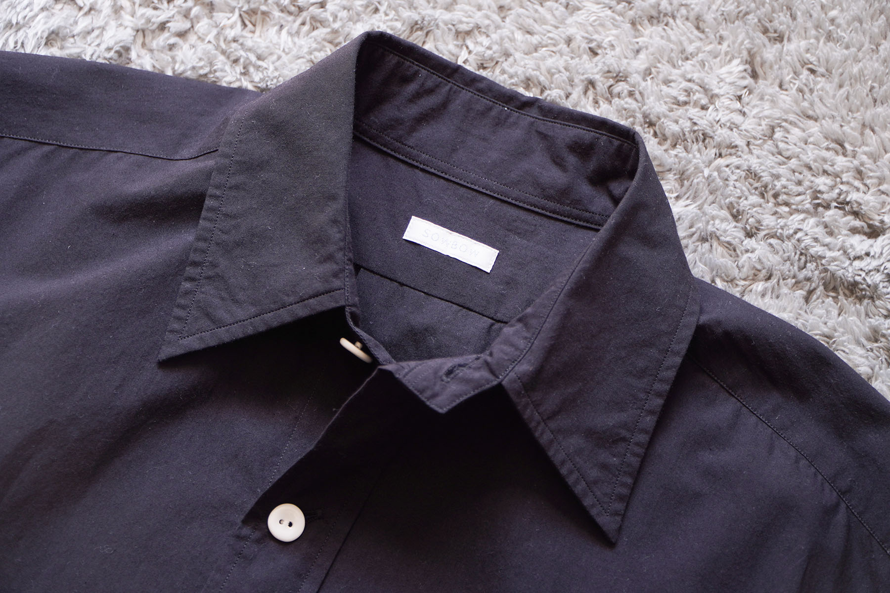 short sleeve " cotton / silk shirts - G " [SOWBOW] collar
