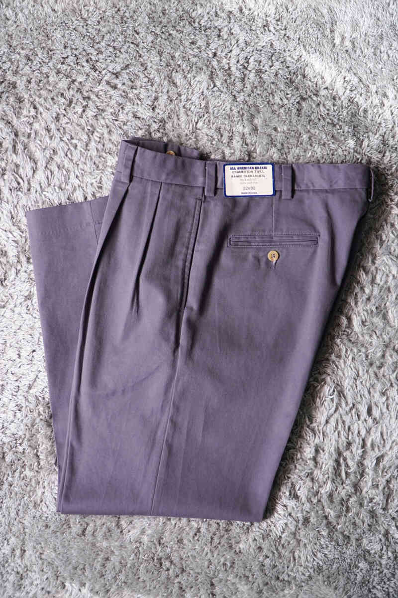CRAMERTON TWILL two tucks chinos [ALL AMERICAN KHAKIS]