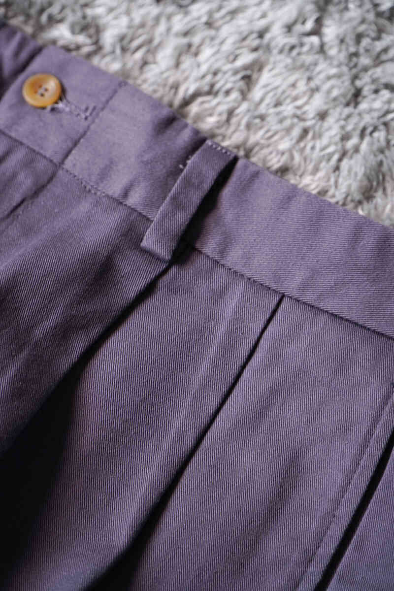 CRAMERTON TWILL two tucks chinos [ALL AMERICAN KHAKIS] loop