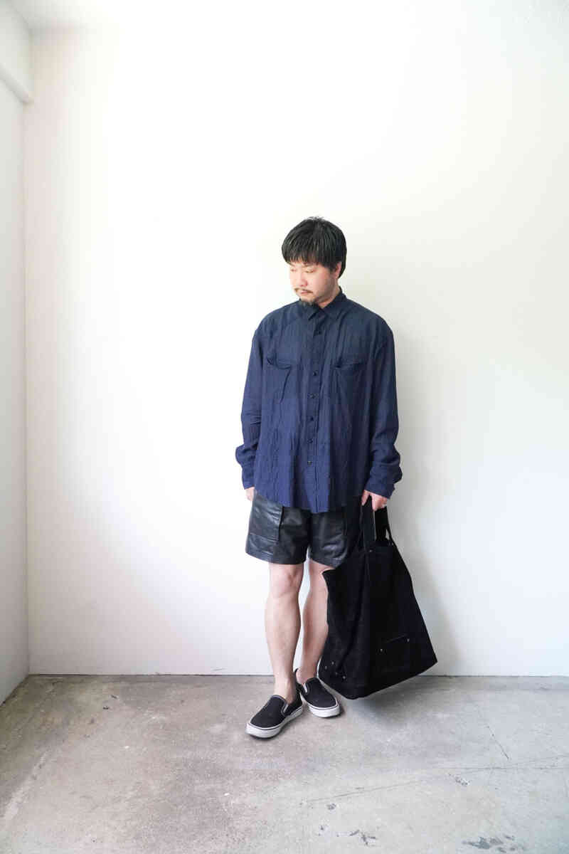 smile pocket sheer western shirts - Gingham - [SEVEN BY SEVEN] 着用イメージ男性