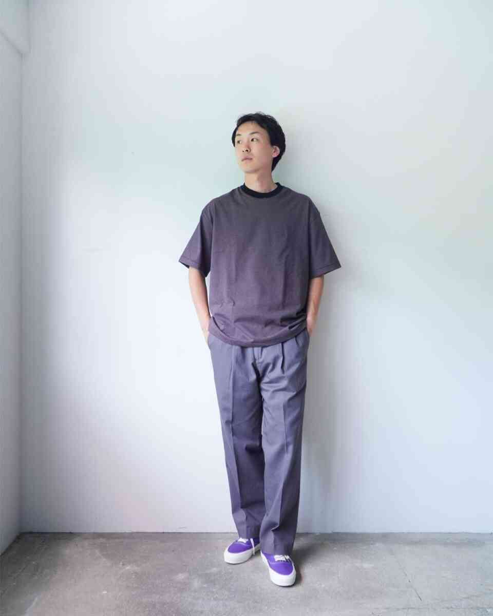 Narrow border SS T-shirts [alvana] 181cm wearing image earth