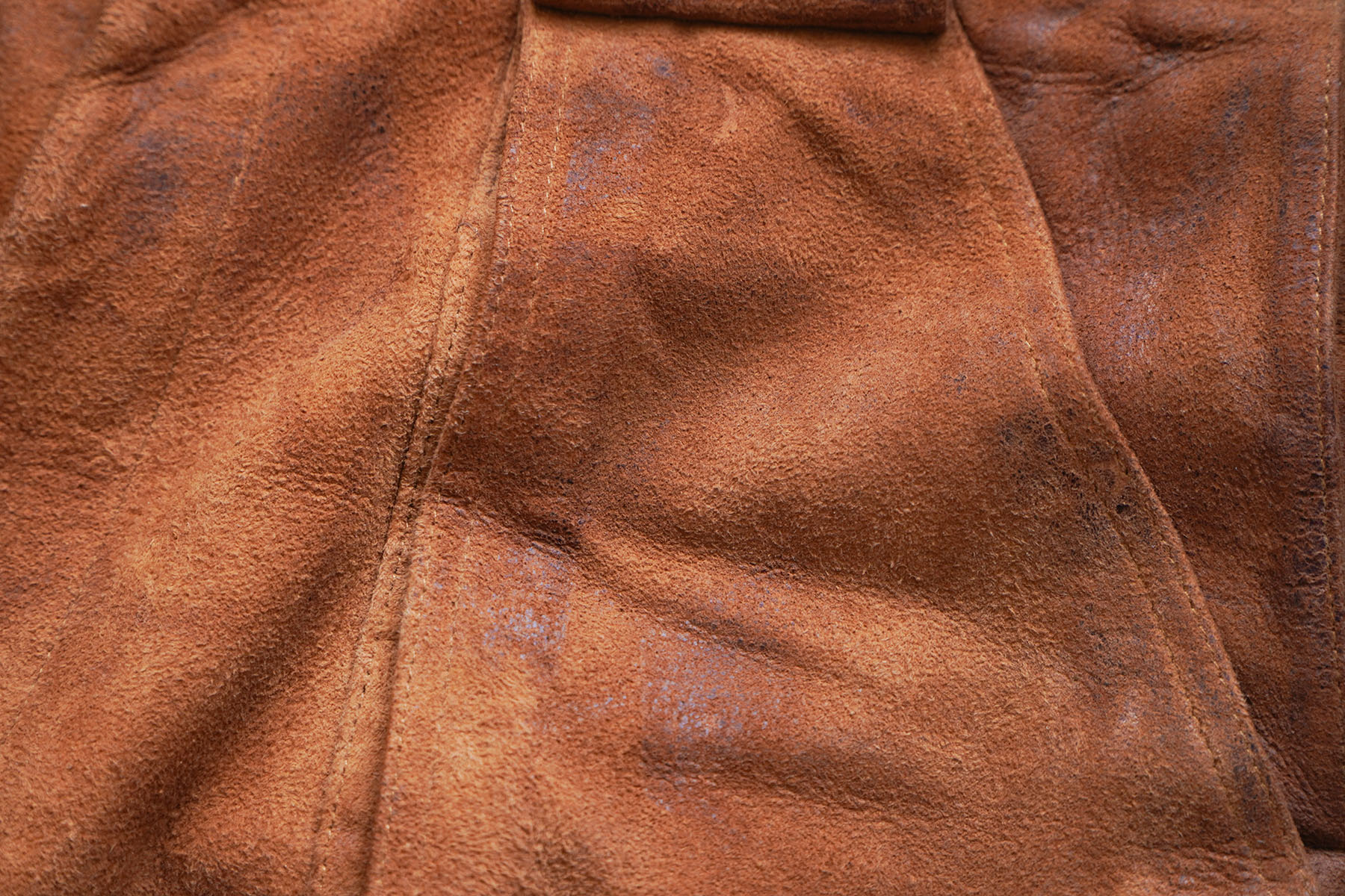 enjoy aging process of suede leather shorts [ SEVEN BY SEVEN ] ポケットエイジング