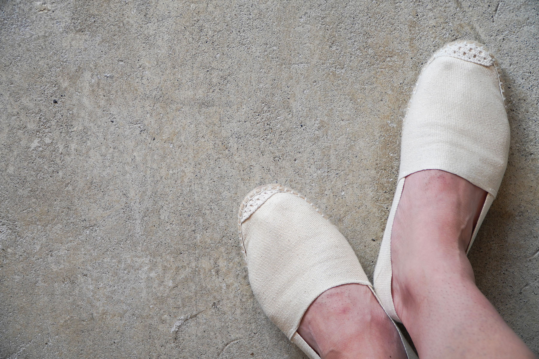 started wearing " espadrilles "トップ画像